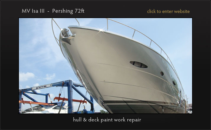 Painting, fairing and varnishing of your yacht in Phuket. Custom shrink wrap for larger vessels and super yachts. Optimal application conditions year round.
